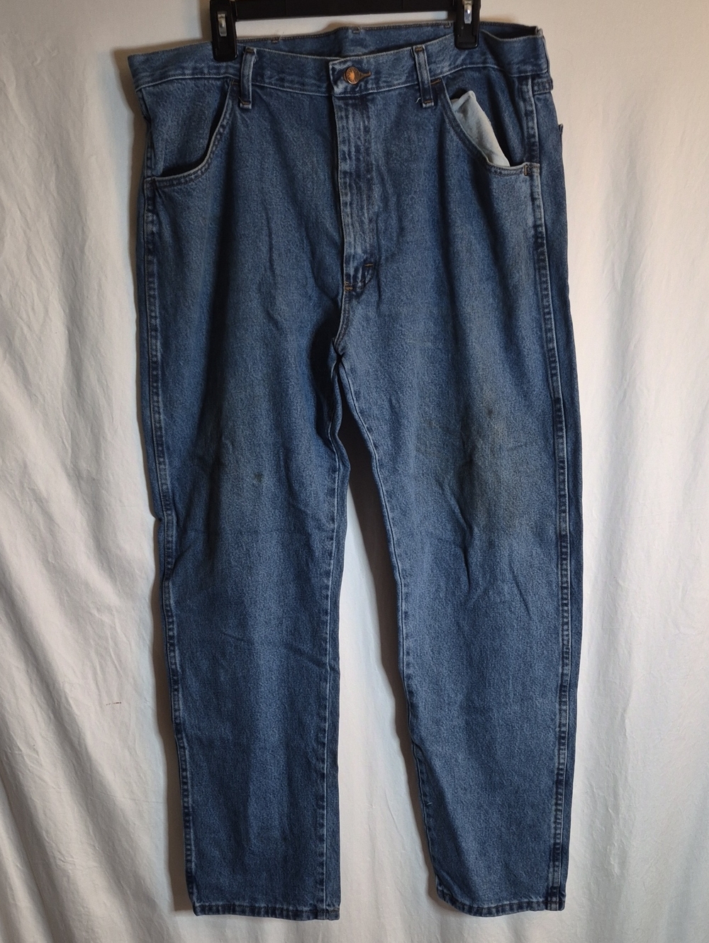 Rustler Men's Straight-Leg Denim Jeans in Blue